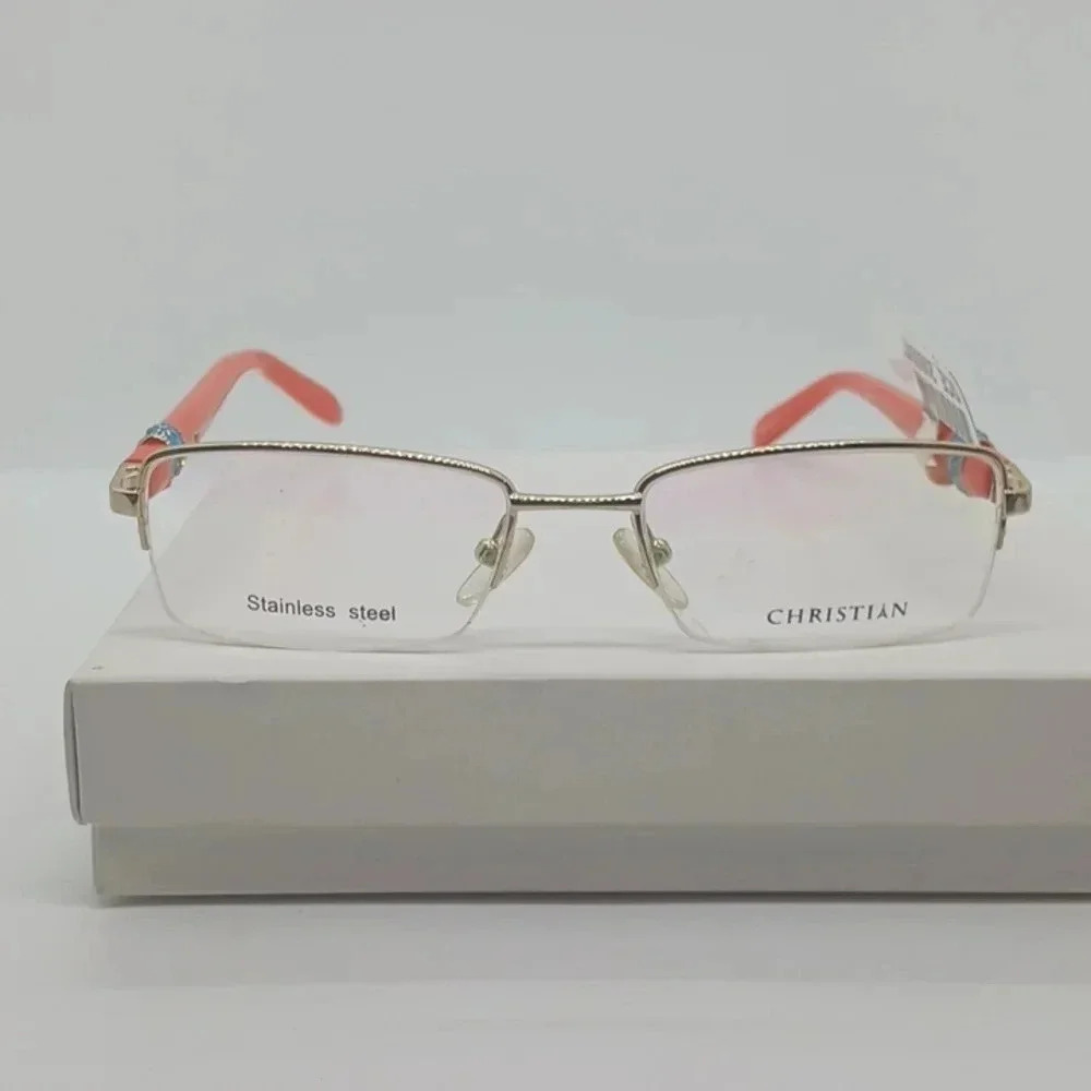 NWT WOMEN'S CHRISTIAN EYEGLASS FRAMES COP-16-12 ORANGE GOLD